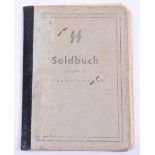Waffen SS Soldbuch 1st SS Panzer Division Leibstandarte Adolf Hitler (LAH), good used example with