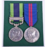 Edward VII Indian General Service Medal and Delhi Durbar 1911 Seaforth Highlanders Medal Pair, IGS