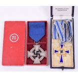 Third Reich Gold Grade Mothers Cross, complete with the original ribbon and housed in its original