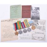 WW2 and Korean War Medal & Paperwork Grouping of Corporal J Allen Royal Army Ordnance Corps,