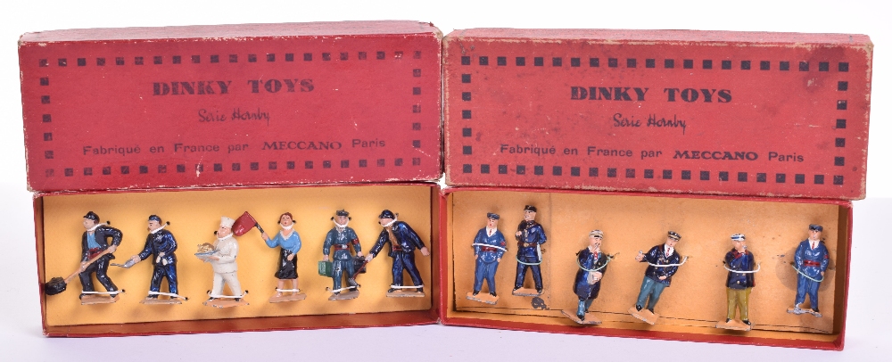 Lot Figurines Miniatures Dinky Toys - Personnel De Gare - Échelle O - N°1 - Vintage