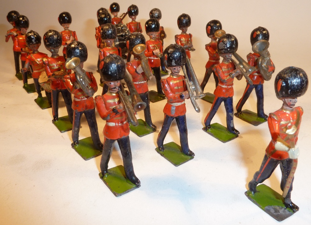 Britains set 37, Band of the Coldstream Guards (G, a few F, some not matching, drum major baton - Image 3 of 3