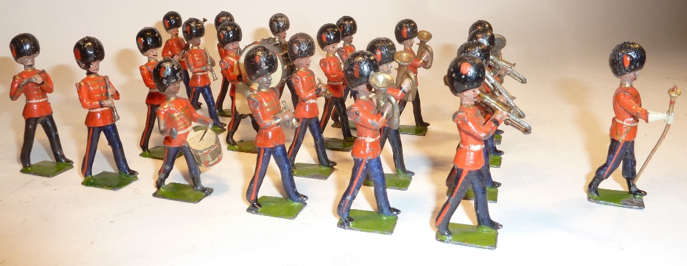 Britains set 37, Band of the Coldstream Guards (G, a few F, some not matching, drum major baton - Image 2 of 3
