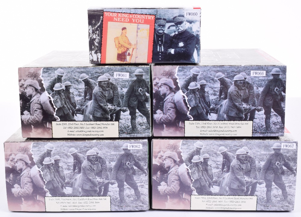 King and Country First World War French Generals sets FW60, FW61, FW62, FW66 and FW67 in original