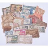 Selection of Foreign Banknotes, including 2x Belgium Congo 100 Francs, Serie A Belgium Congo 50