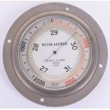 Negretti & Zambra Motor Aneroid, dial with scale from 27 – 31, rotating outer scale with ascent