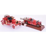 Two Franklin Mint Precision Fire Engine Models, 1922 Ahrens-Fox R-K-4 Pumper, 1:32 scale and 1916