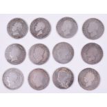 Selection of George IV Sixpences, all in worn condition, 12 coins. Accompanied by a quantity of