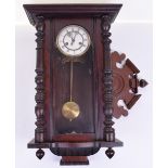 Vienna Regulator Clock, quality movement and enamel face with roman numerals. Later applied top