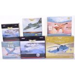 Six Corgi The Aviation Archive Models,AA32705 Hawker Hunter GA.11, AA32707 Hawker Hunter, AA33602