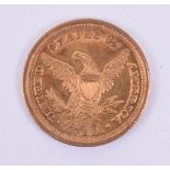 USA 1905 2 ½ Dollar Gold Coin, being Liberty Head type. Remains in very good to mint condition.