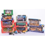 Five Boxed Britains Farm Models, 9522 Massey Ferguson Tractor,9557 Bale Sledge, 9541 Rotary