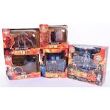 Five Character Doctor Who Action Figure Sets, mini radio control Dalek battle pack with Cyber leader