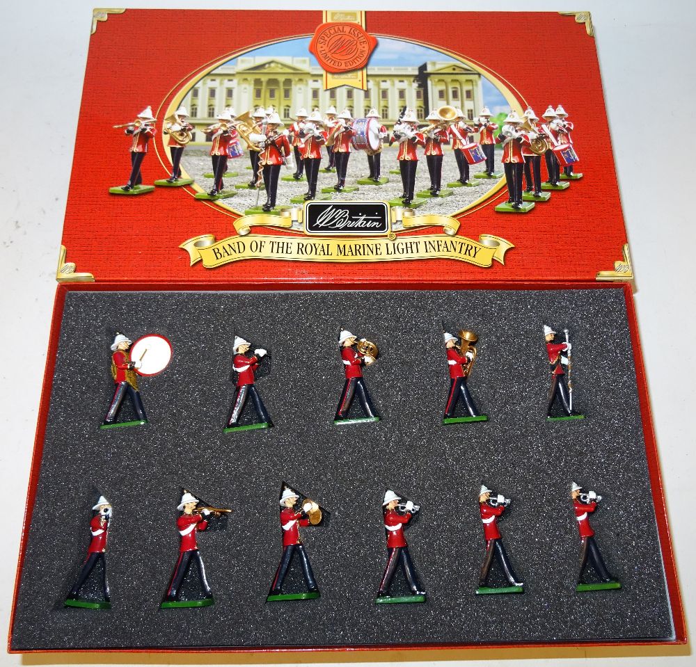 Britains set 40293 Band of the Royal Marine Light Infantry and 43058 Band of the Grenadier Guards in