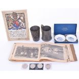 Royal Worcester Boxed Small China Dishes, Pewter Tankard with JW engraved to the front , Heavy