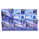 Six Corgi The Aviation Archive Jet Fighter Power Models,AA32301 EE Lightning F.Mk.IA, AA32401