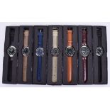 Collection of Eagle Moss Reproduction Military Watches, all housed in the card boxes and watches are