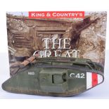 King and Country First World War British Mk IV Heavy Tank set FW49 in original box (Mint) (1 item)