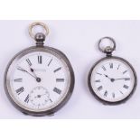 Gentleman’s Pocket Watch with enamel face bearing Kendal & Dent made at Bienne to the center,