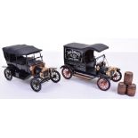 Two Franklin Mint Precision Models,1916 Ford Model T (one strut loose on chassis) and The Jack