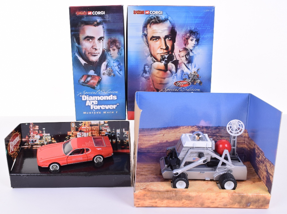 Two Corgi James Bond Limited Edition Models produced for Spyguise ‘Diamonds Are Forever ’ Mustang