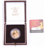 Royal Mint 2004 Gold Proof Britannia £25 Coin, housed in its original presentation case with