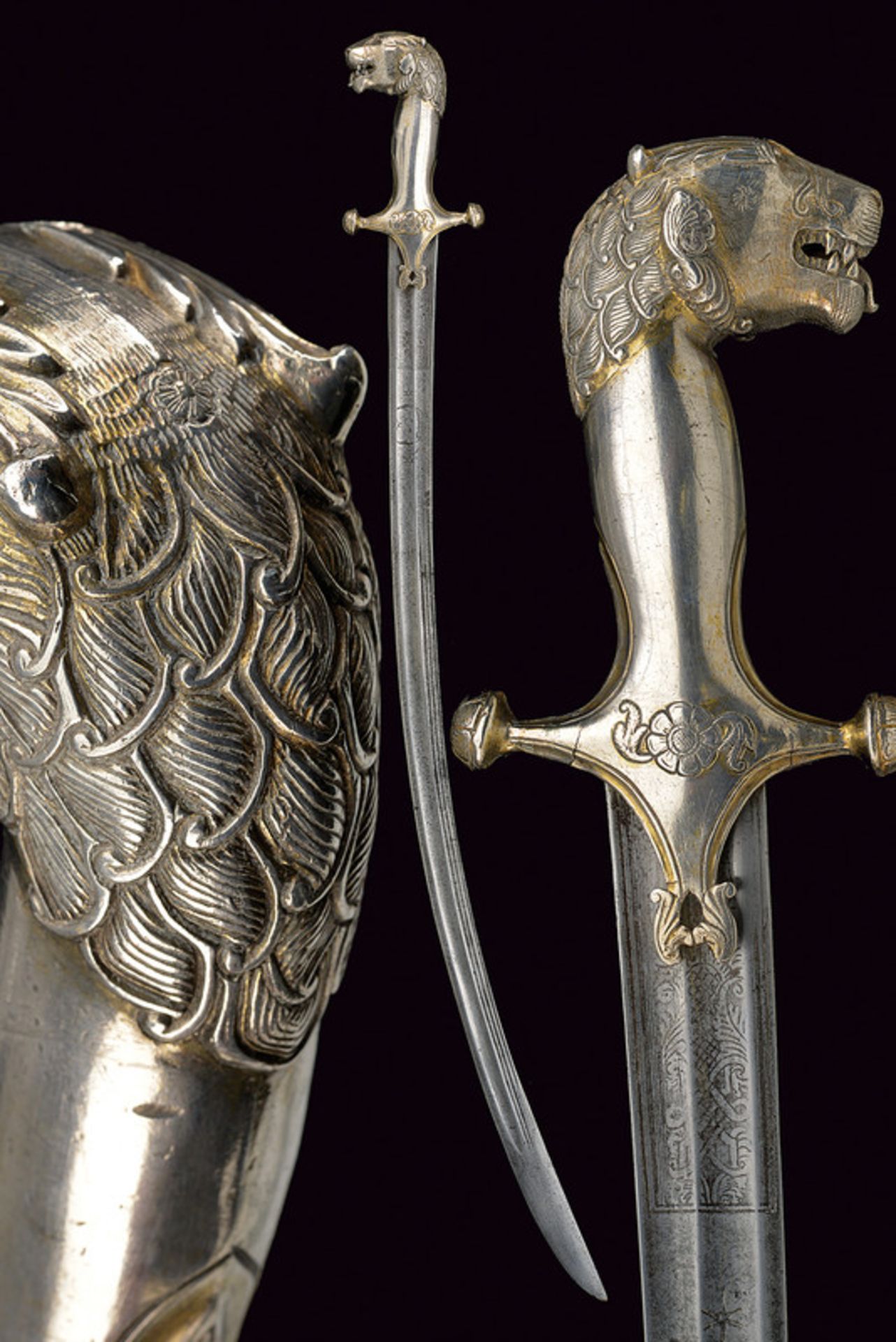 A silver hilted tulvar