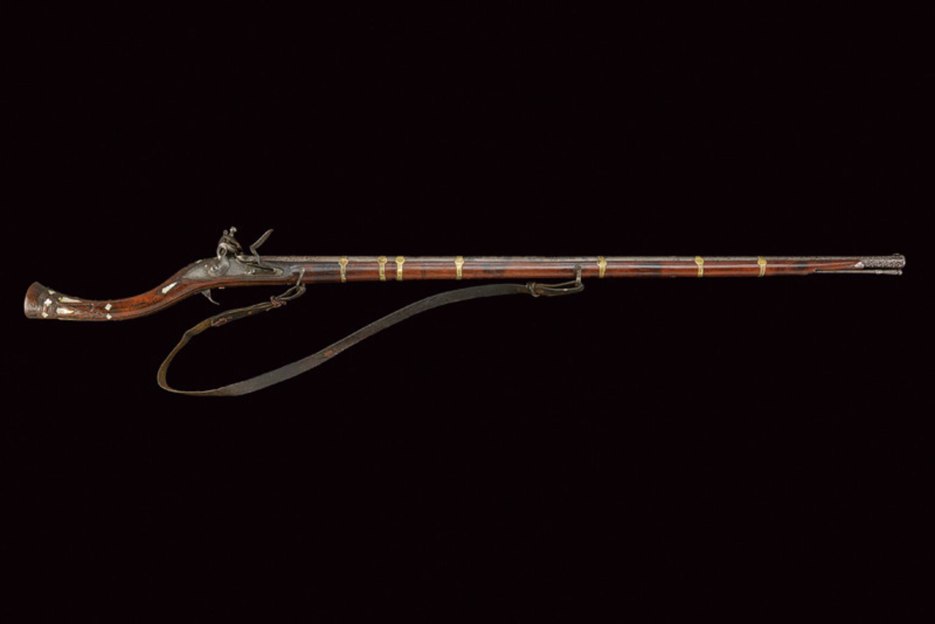 A Jezail flintlock gun with decorated barrel - Image 2 of 8