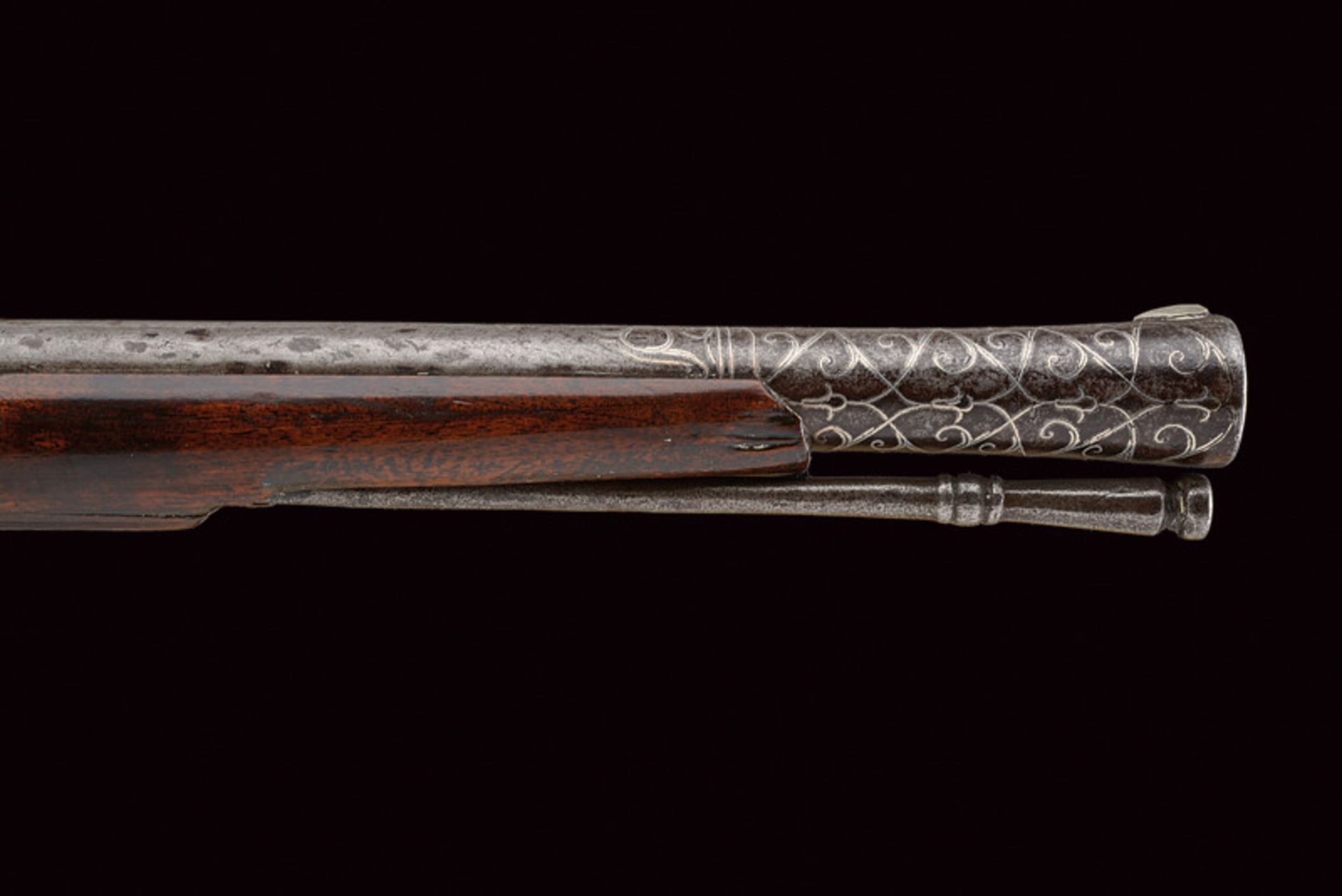 A Jezail flintlock gun with decorated barrel - Image 7 of 8
