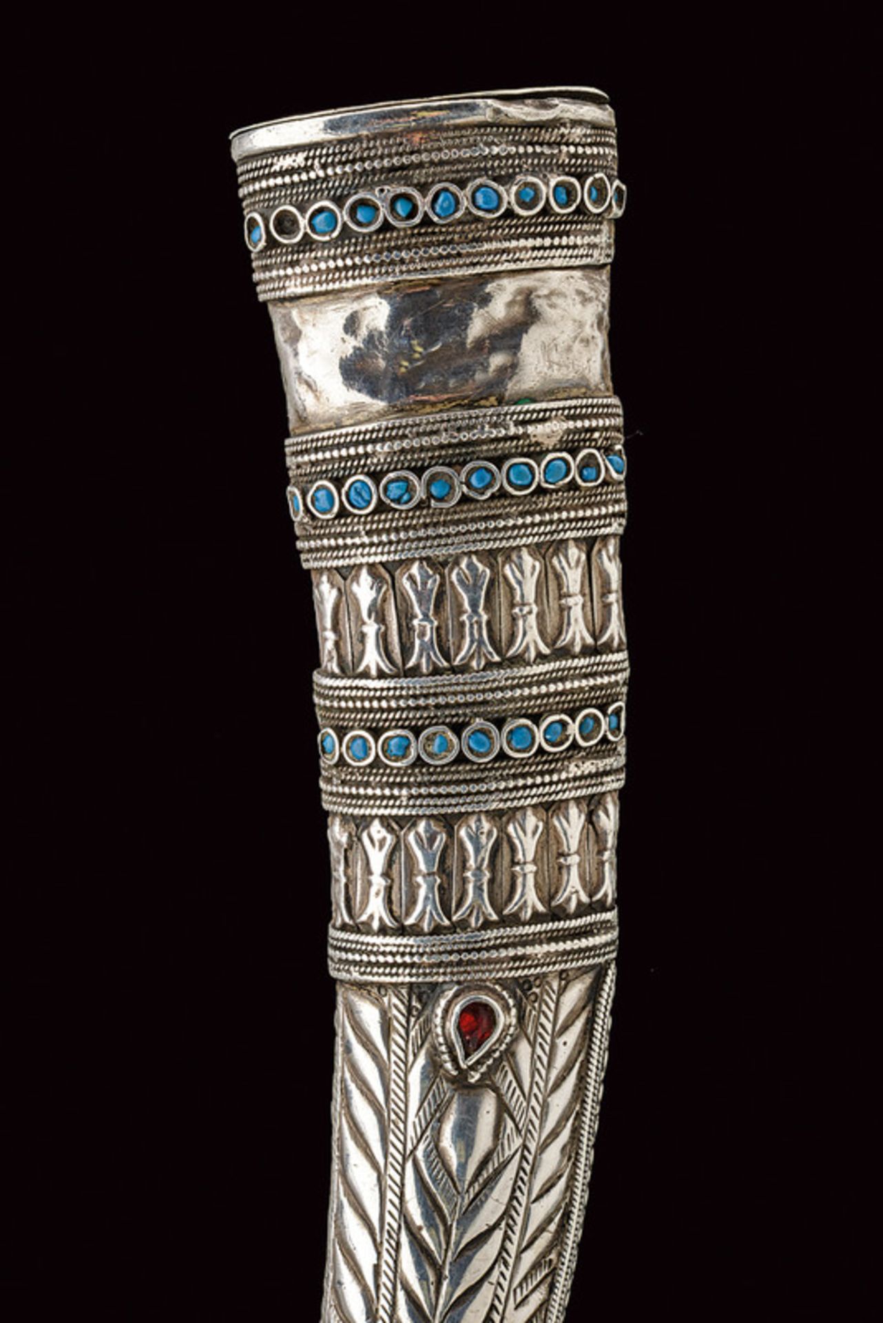 A kandshar with silver scabbard - Image 3 of 4