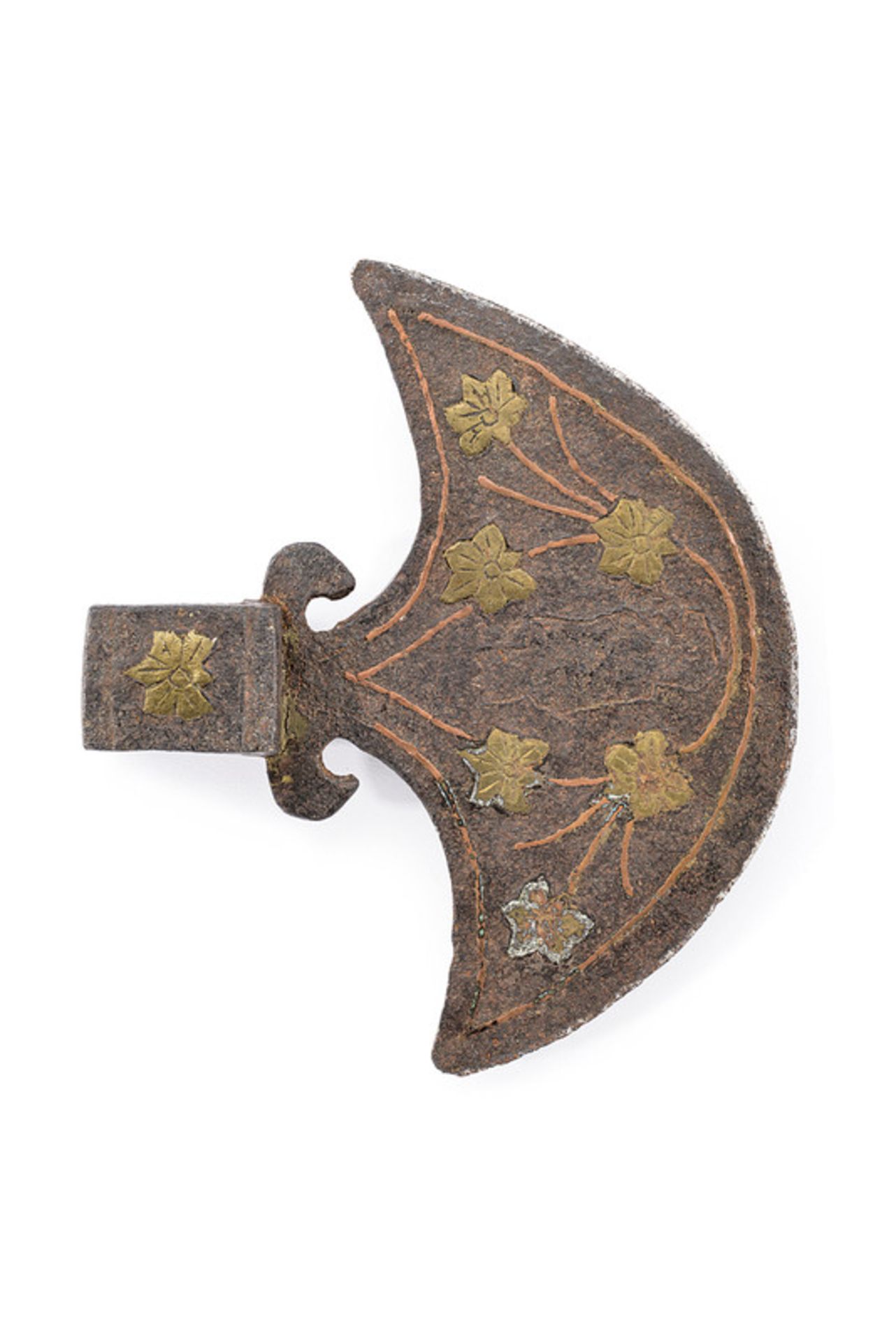 A decorated axe head