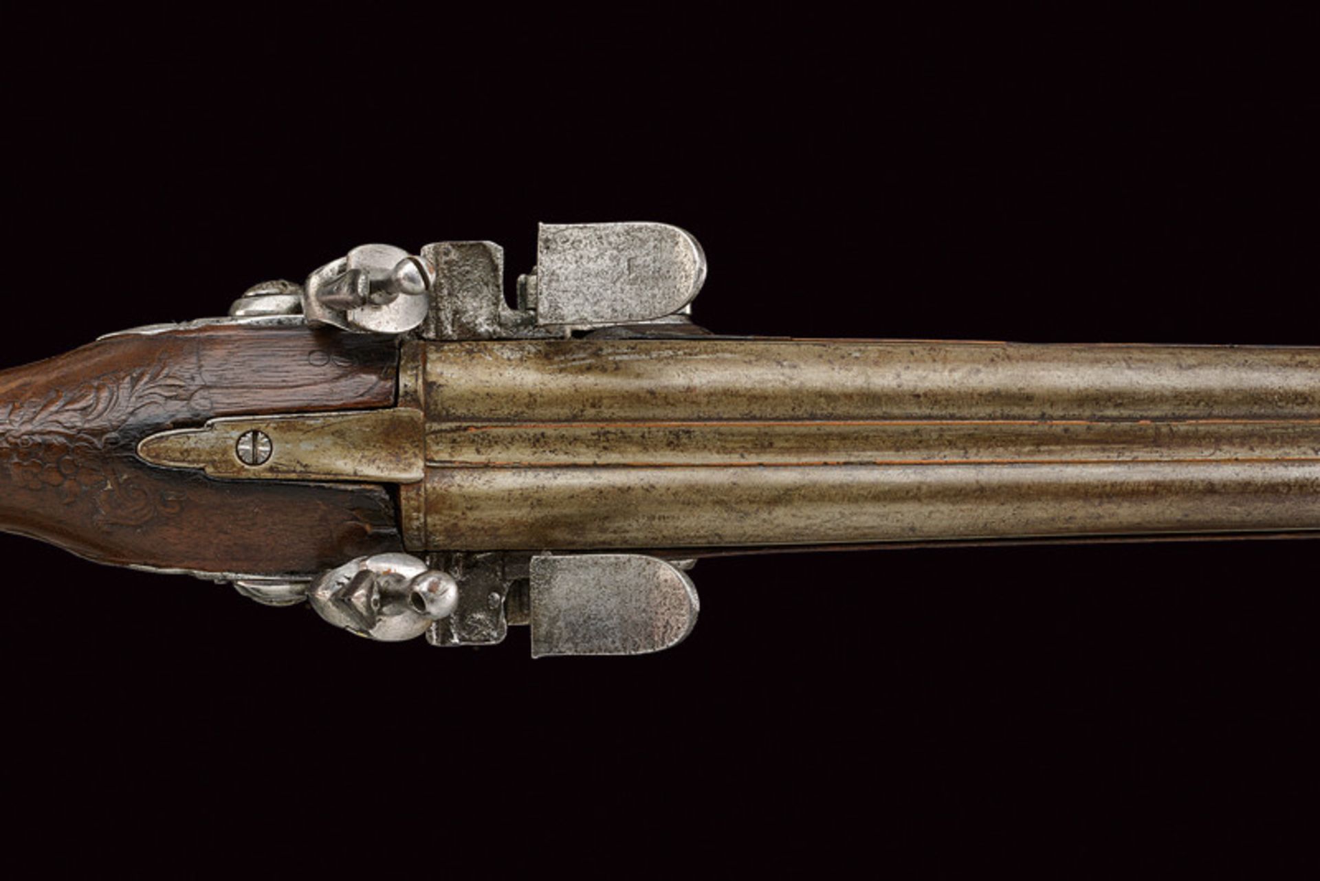 A double barreled flintlock shotgun - Bild 3 aus 6