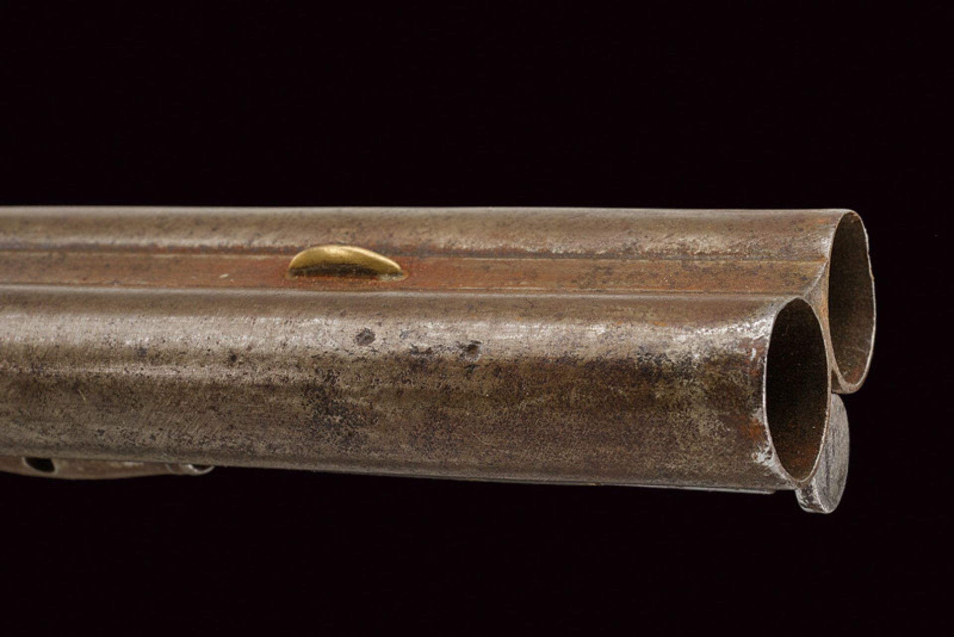A double barreled flintlock shotgun - Bild 4 aus 6