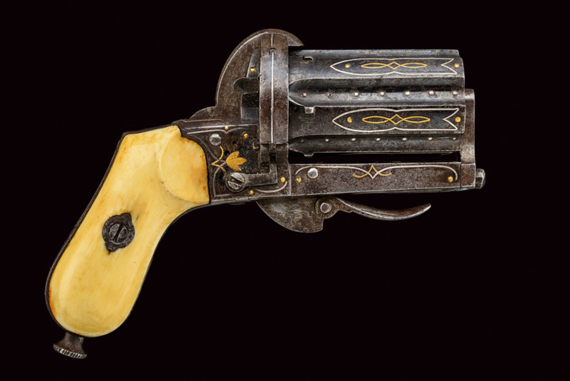 A fine pin-fire pepperbox revolver - Bild 4 aus 4