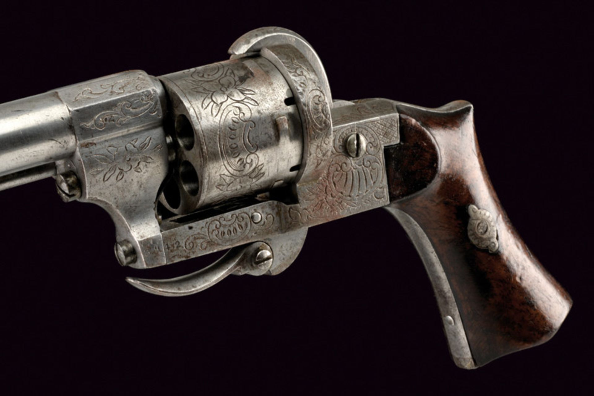 A fine pin-fire revolver by Lepage - Bild 3 aus 4