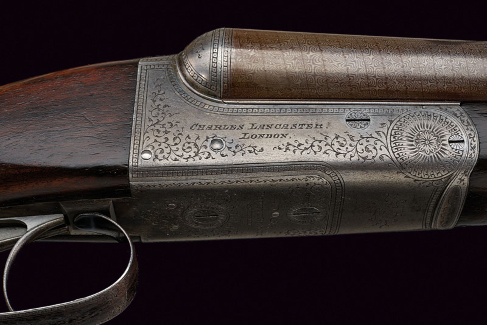 A fine double barrelled breech loading shotgun by Charles Lancaster - Image 5 of 10