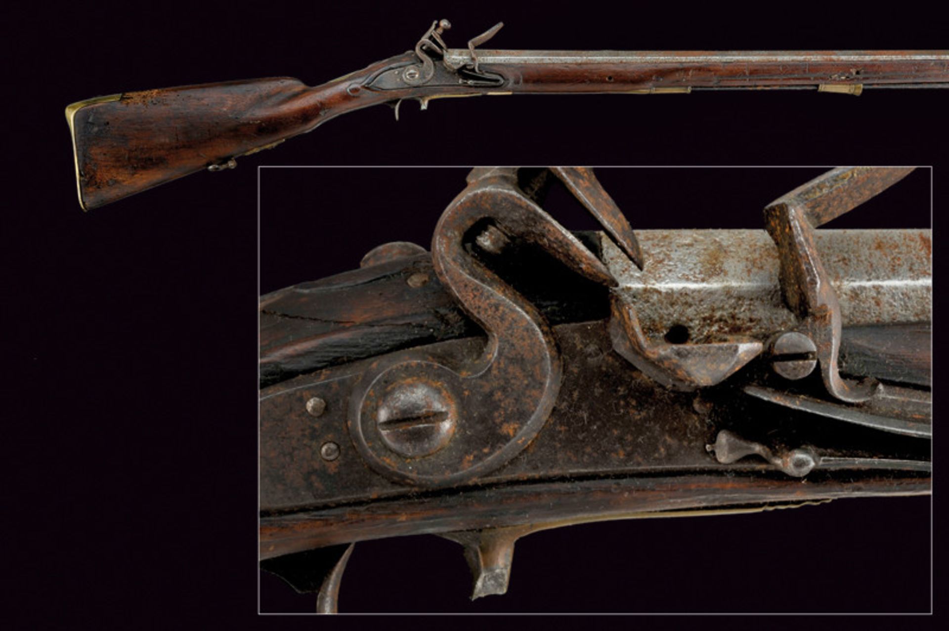 A Jager flintlock rifle