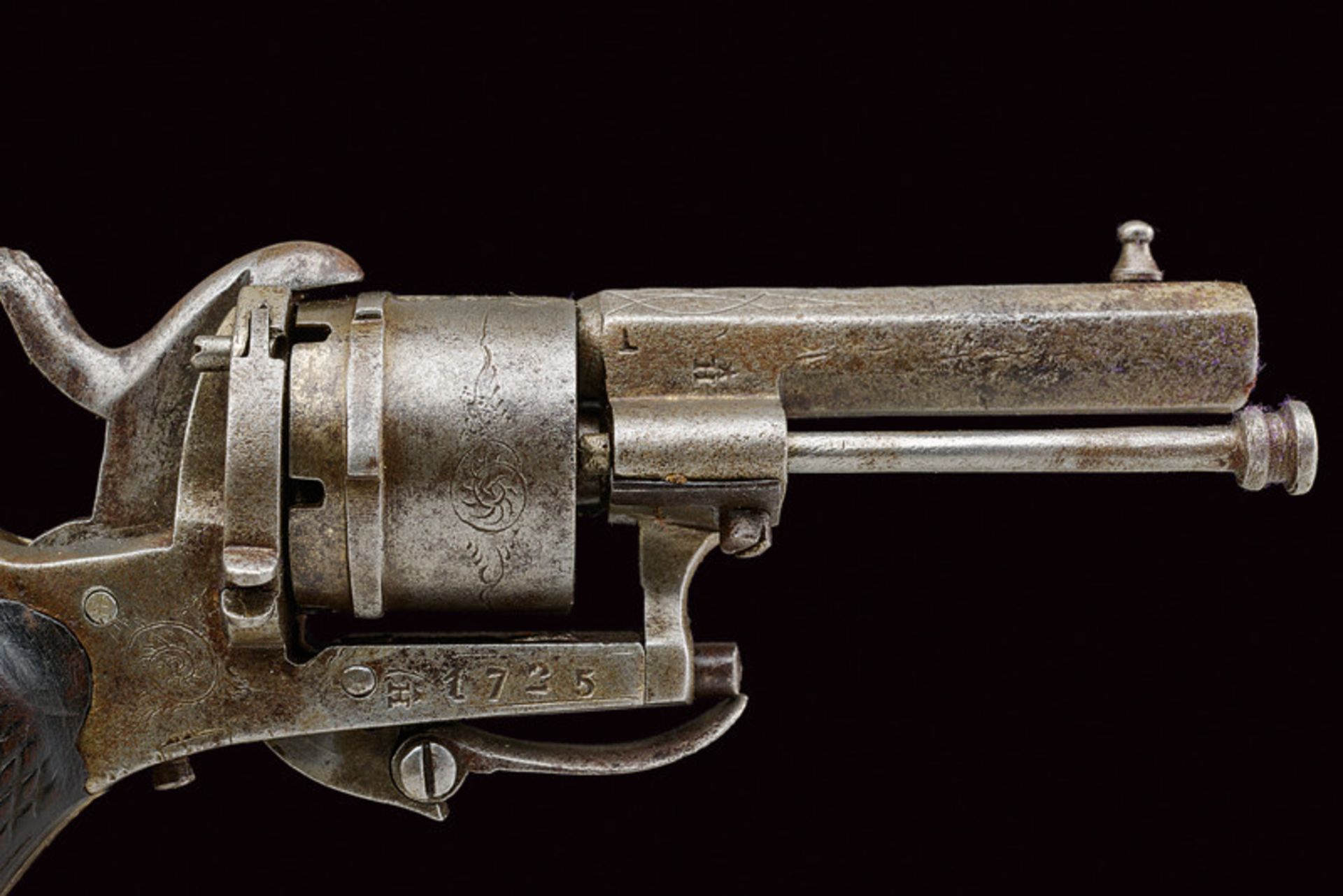 A cased pin fire revolver - Bild 3 aus 6