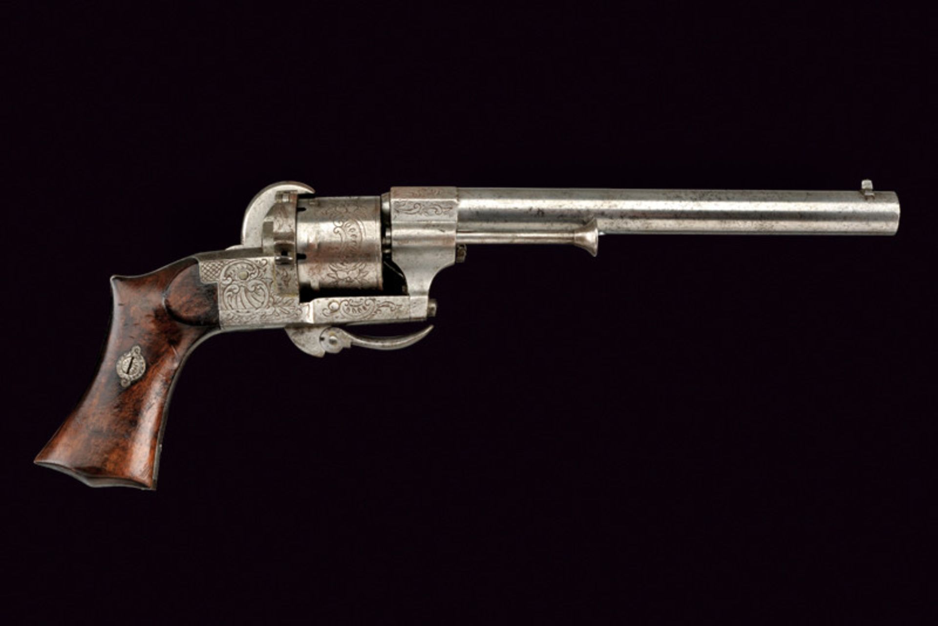 A fine pin-fire revolver by Lepage - Bild 4 aus 4