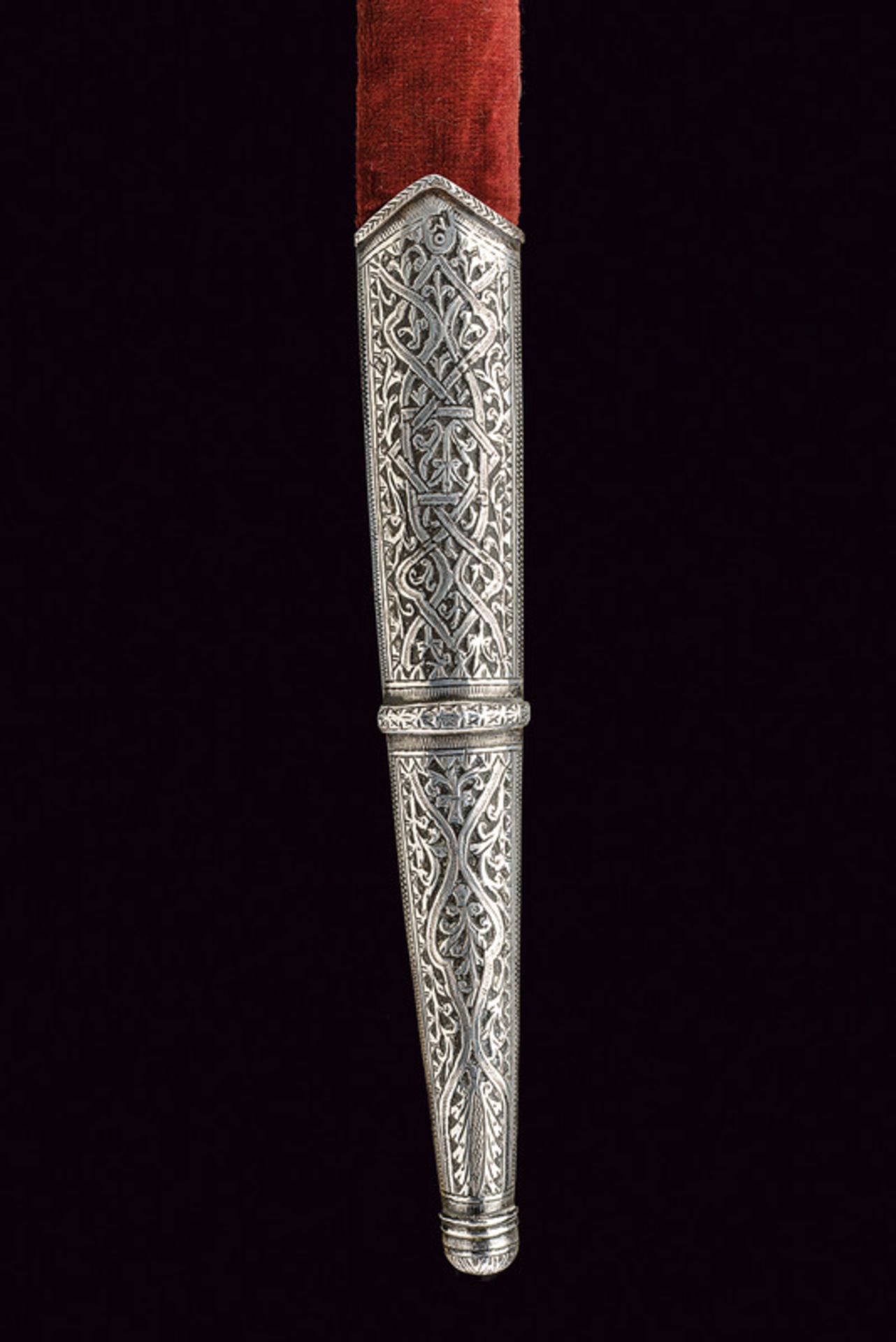 A fine silver mounted koummiya dagger - Image 5 of 7