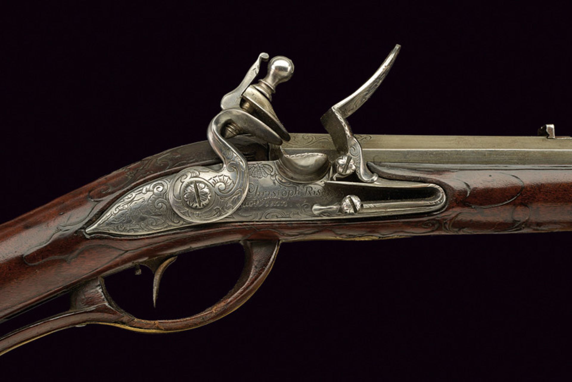 A flintlock rifle by Ris - Bild 2 aus 9