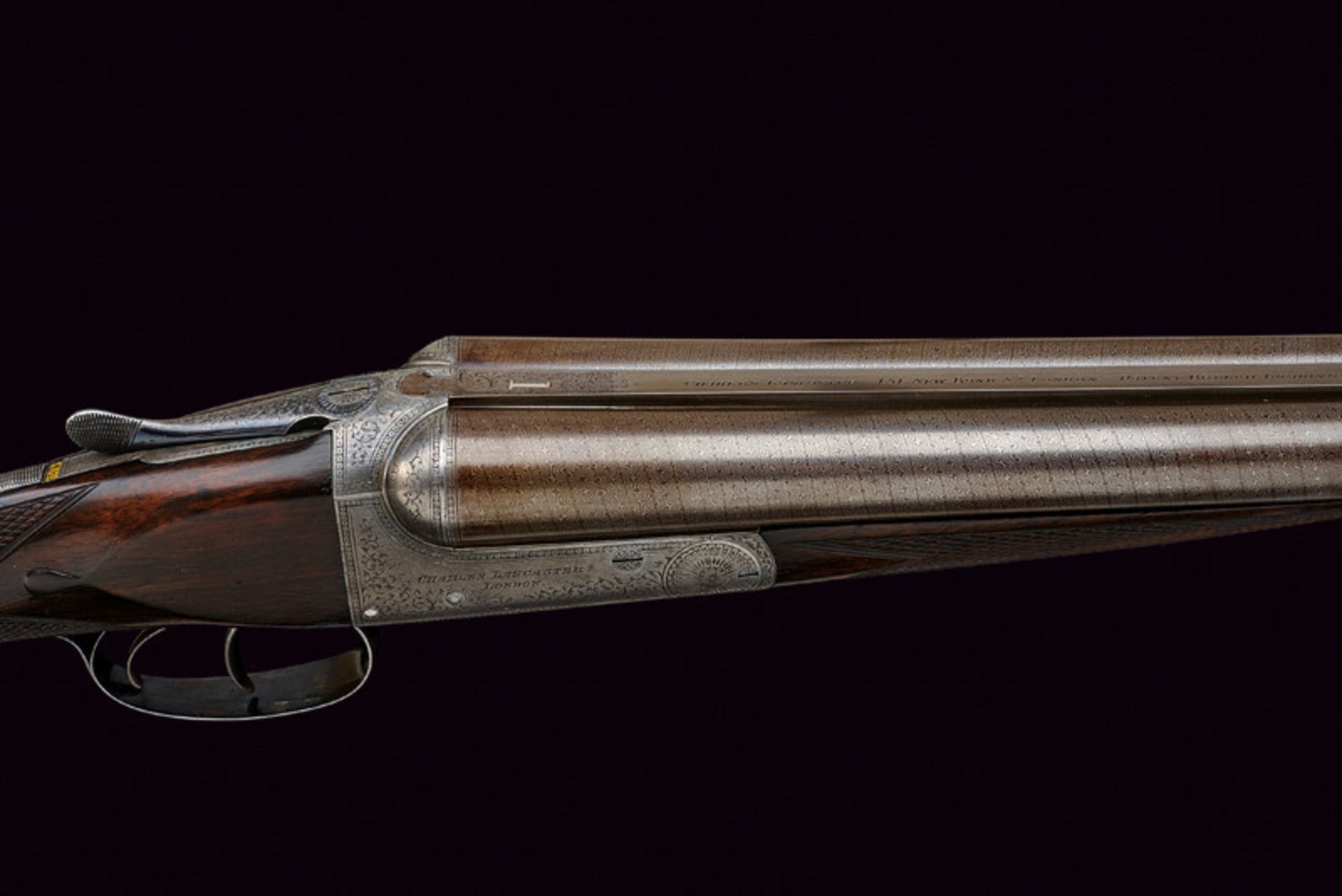 A fine double barrelled breech loading shotgun by Charles Lancaster - Image 2 of 10