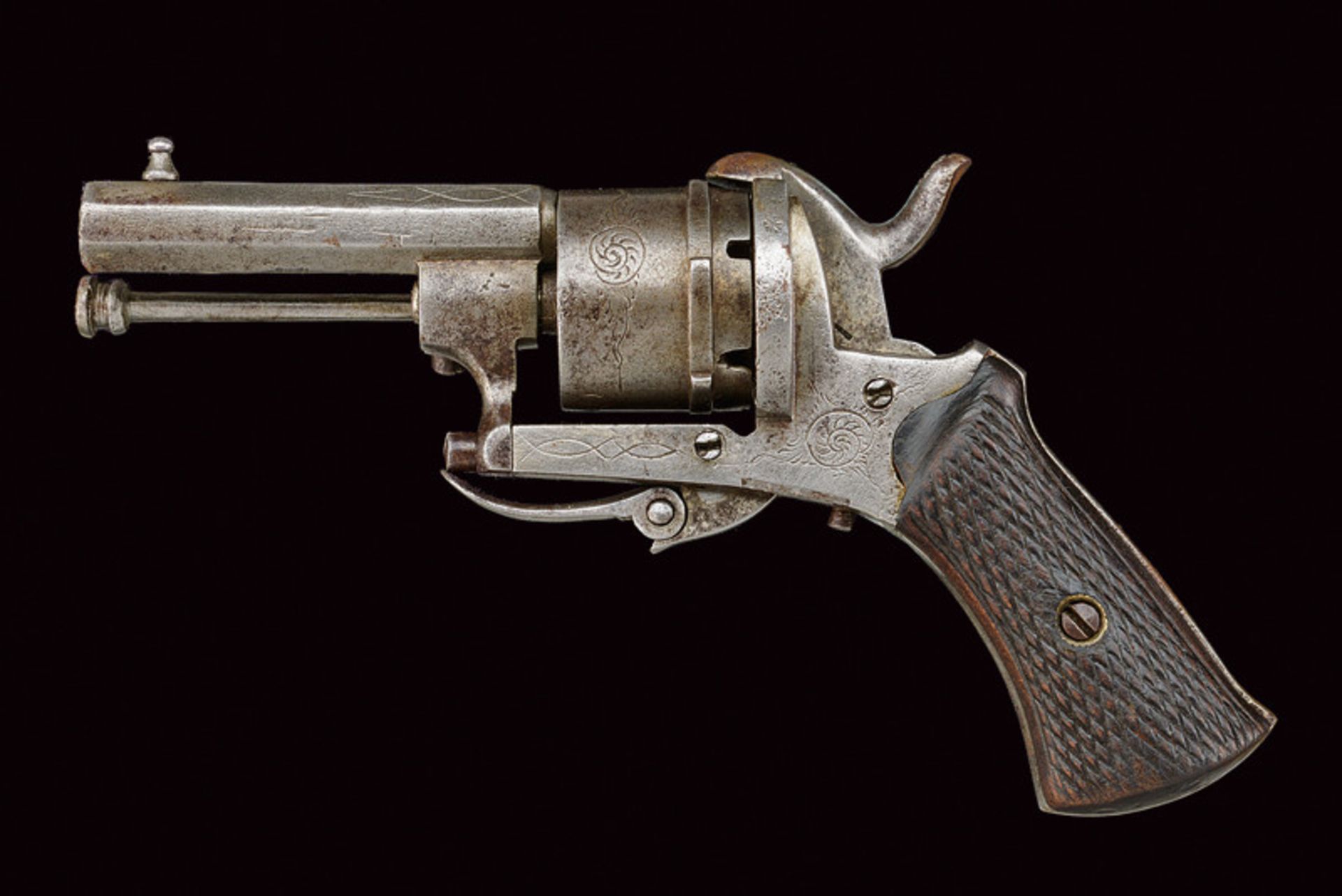 A cased pin fire revolver - Bild 2 aus 6