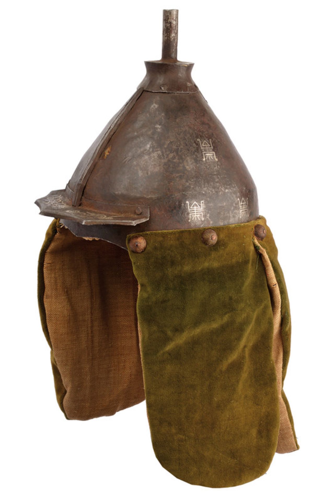 A warrior's helmet