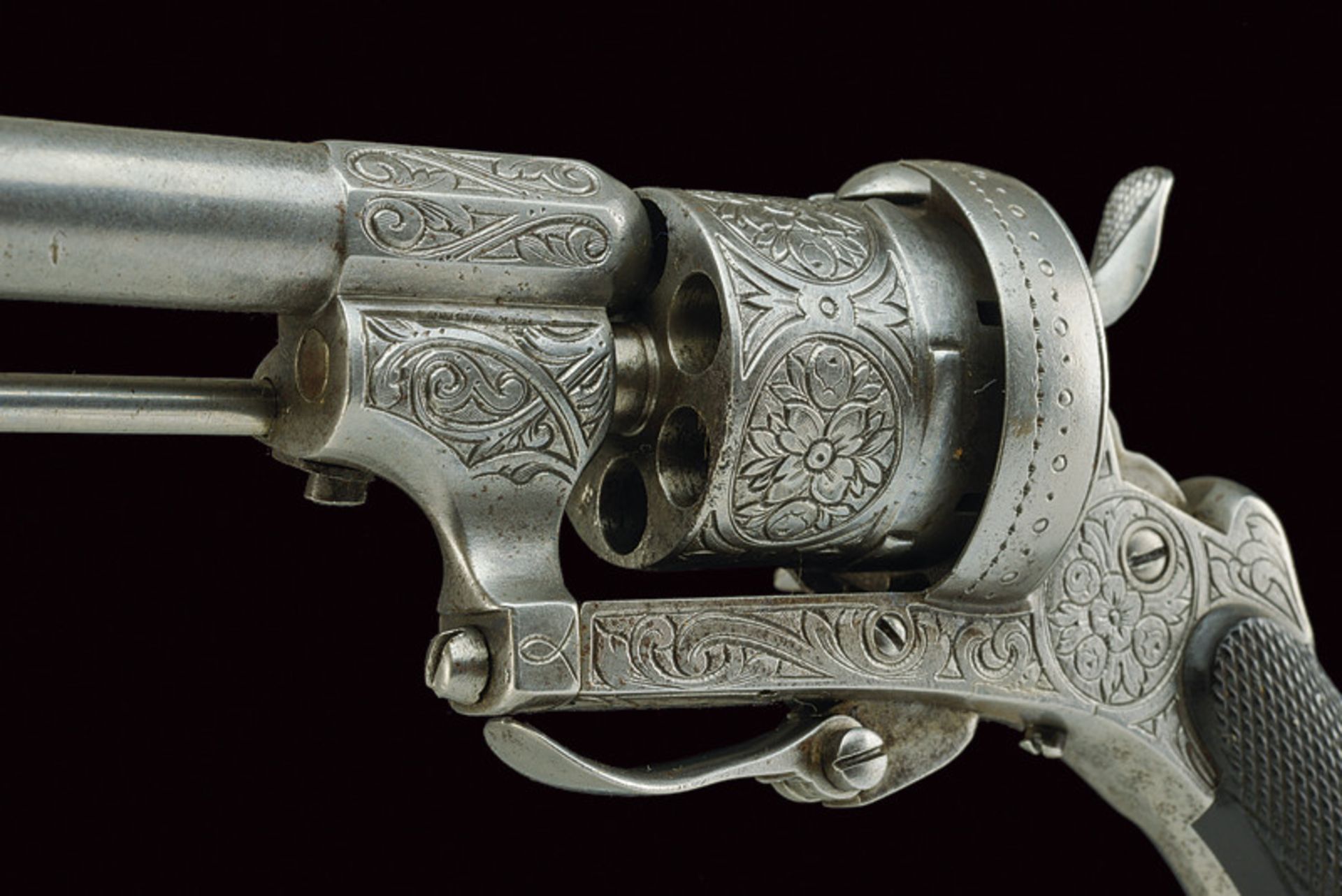 A fine Rolland & Renault pin fire revolver - Bild 2 aus 5