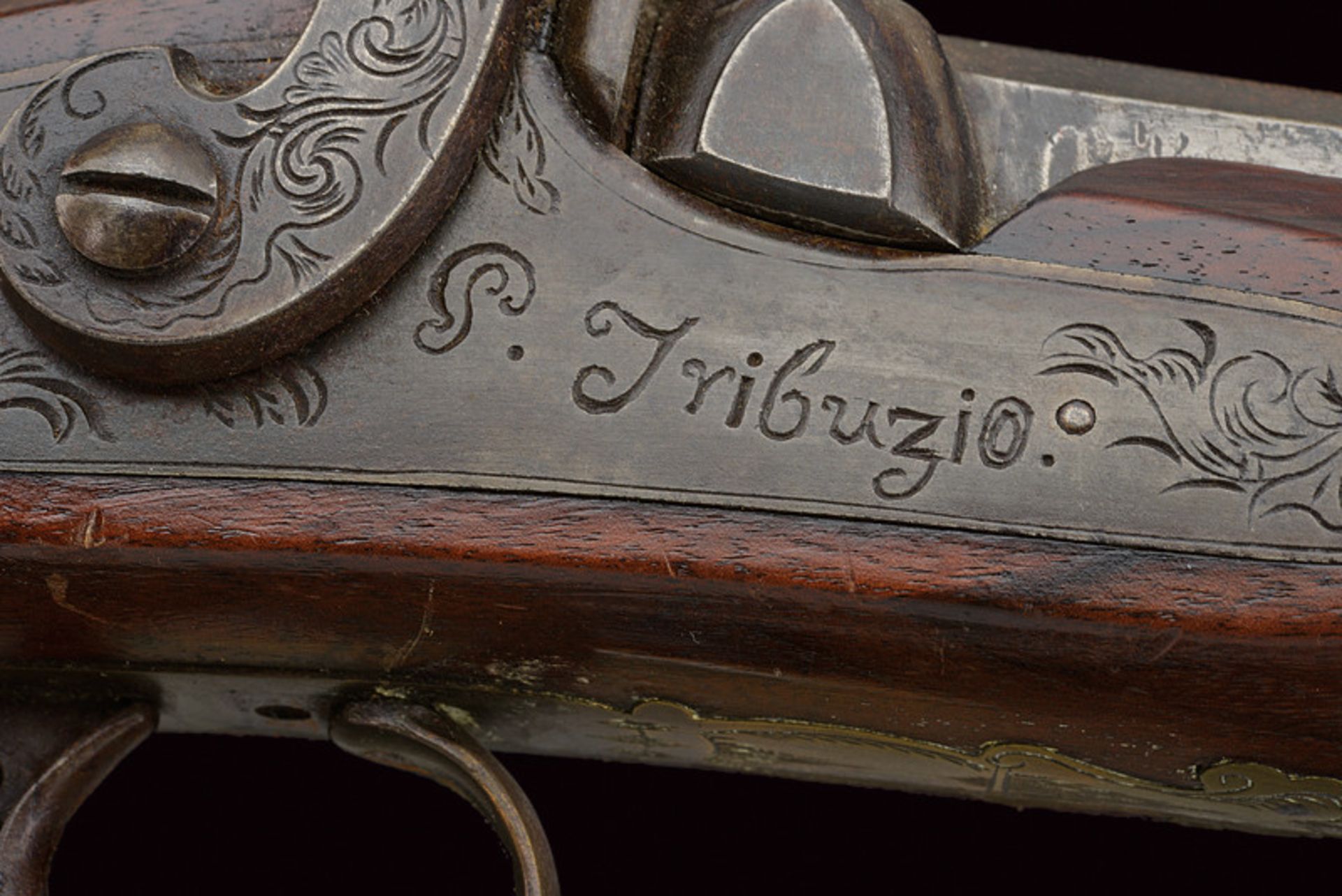 An interesting percussion blunderbuss gun by P. Tribuzio - Bild 3 aus 6