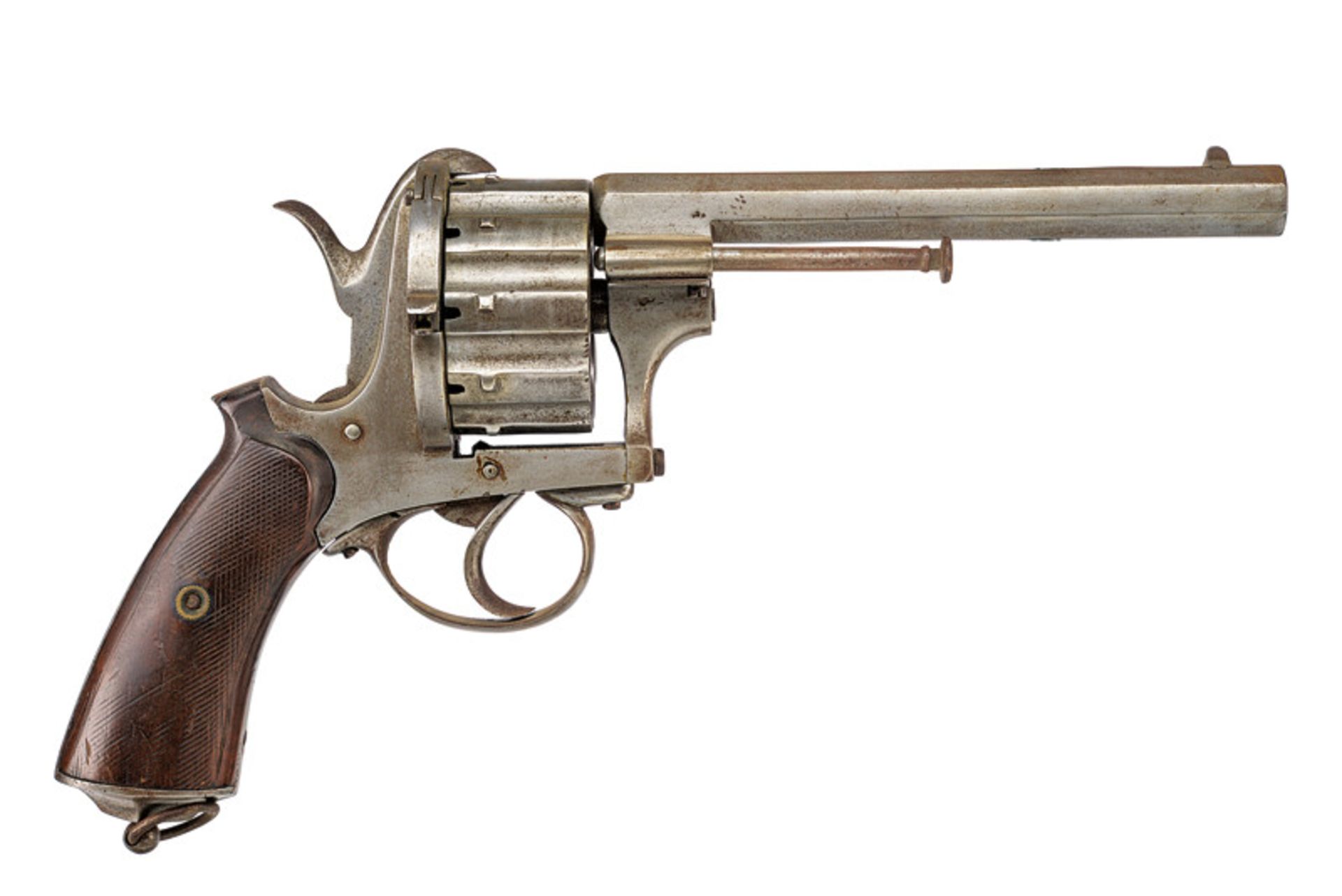 A rare 10 shoot pin-fire Ledfaucheux type revolver dating: third quarter of the 19th Century - Image 2 of 6