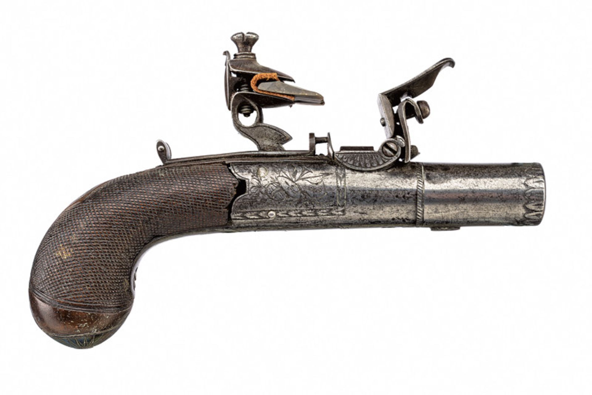 A fine flintlock pocket pistol by Laing dating: first quarter of the 19th Century provenance: