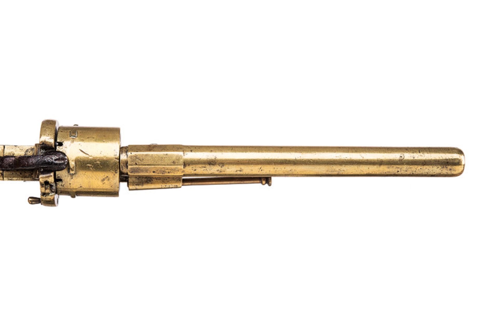 A navy pin-fire revolver dating: third quarter of the 19th Century provenance: Central Europe - Image 3 of 4