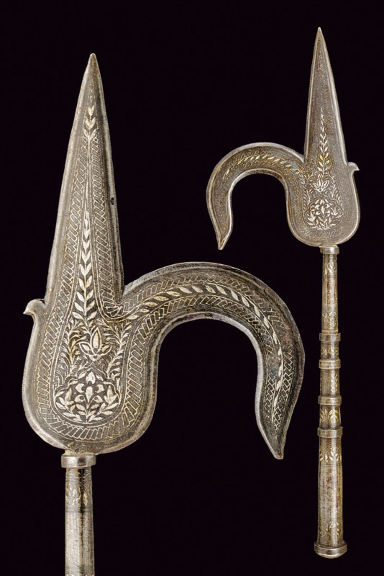 A small ankus dating: 19th Century provenance: India Made of iron, cusp provided with a big,